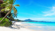 © Vera Shestak - Sea beach landscape, paradise tropical island, beautiful exotic nature, turquoise ocean water, palm tree, white sand, summer holiday vacation travel, Chaweng beach, Koh Samui, Thailand, Southeast Asia