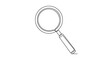 © Akhsan - Continuous Line Art Magnifying Glass Illustration for Search Icon
