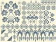 © Thitichot - Motifs Ikat floral paisley embroidery floral. ikat ethnic Saree Sarong oriental pattern traditional.Ikat embroidery style abstract embroidery design for texture,fabric,clothing,wrapping,decoration