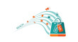 © abdul - Shopping cart and marketing icons in a circular diagram illustration