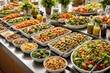 © AkuAku - Buffet style salad bar with healthy vegetarian food and banquet catering available
