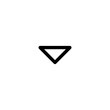 © Nikholas - Classic downward triangle icon for dropdown selections, sorting filters, and footer navigation pointers.