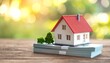© Nisar Studio - Miniature House Red Roof Currency Stack Real Estate Investment Visuals