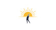 © Alex - yoga silhouette at sunrise morning.