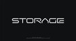 © Elifaa - Storage, Modern Sports tech font typography. MINIMAL vector typeface for a company. Minimal gaming fonts for logo design.