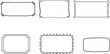 © Gfx - Set of six hand-drawn rectangular frames and borders