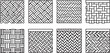 © rohan - Seamless geometric pattern with blue and white squares and rectangles Vector