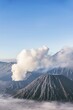 © Moritz Wolf/imageBROKER - Mount Bromo smoking volcano, Mount Batok, Mount Kursi, Mount Gunung Semeru, Bromo Tengger Semeru National Park, East Java, Indonesia