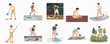 © nada - A Man Engaged in Various Household Cleaning and Outdoor Chore Activities