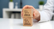 © MSTSENOARA - Hand holding wooden blocks with anxiety depression text in office setting