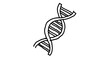 © C Corner - Hand drawn sketch of DNA double helix genetic biology illustration alpha transparent