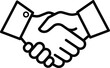 © Tenga - Handshake icon graphic with handshake agreement business partnership greeting illustration connection collaboration contract negotiation