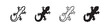 © liubomir118809 - Gecko and Lizard Icon Set - Reptile and Amphibian Nature Symbols