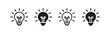 © liubomir118809 - Set of four light bulb icons