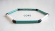 © Salman - Fitness Equipment for Core Training, Home Exercise Variation, Sleek Design with Hexagonal Shape, Root Your Focus Inspirational Text on White Floor