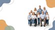 © Ehtisham - Multi-generational family with a disabled member posing happily indoors