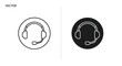 © Uhartist35 - Headset Customer Support Icon Vector