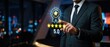 © THUNDERTURBO - Professional business evaluation and rating system urban office space digital graphic modern environment close-up viewpoint quality assurance concept