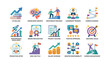 © Cali6ro - Career development icons grid showing professional growth concepts