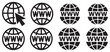© MDRAKIBUL - World Wide Web WWW internet icon set with reflection vector illustration eps 10