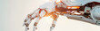 © Good - Close-up of robotic hand with glowing orange circuits and wires