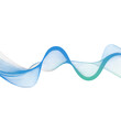 © mohammad - Abstract blue wave lines isolated on transparent background