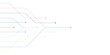 © Fou'adi - Minimalist abstract data flow vector, colorful geometric lines merging into a single path, modern technology connectivity concept on white background