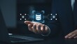 © Jubayer - Engineer holding database icons, representing data integration, ETL processes, data pipelines, and centralized data warehouse solutions for efficient data management and data connection concept