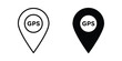 © Dan - Gps icon line and flat vector collection for ui, ux designs