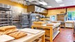 © vectorizer88 - Renovated Bakery Display with Removed Counters and Fresh Bread Baked Goods