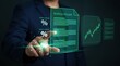© NoLimitStudio - revenue tracker, profit margin, financial growth, business analytics, data visualization, investment dashboard, digital interface and holographic reports for corporate management.