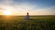 © Rifumo - person practicing deep breathing at sunrise