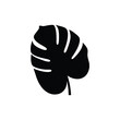 © Martin - Monstera leaf silhouette black shape.