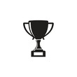 © gilm - Black trophy cup with handles.