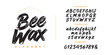 © Kiki - Bee Wax font marker brush script alphabet for rustic vintage and hand drawn retro typography