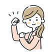 © トラノスケ - ガッツポーズするビジネスウーマン