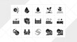 © Januk - Set of environmental protection and sustainability icons.