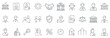 © mostkolpona - Set of professional business and corporate thin line icons for management and finance web