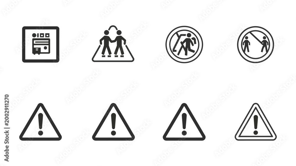 Triangle Coded Signs Cautionary Symbols and Signs: A comprehensive collection of ...