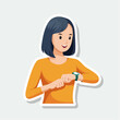 © jessa - Woman checking her wristwatch