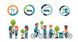 © wahyu - Green energy and eco friendly lifestyle illustration.