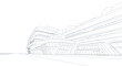 © Siti - Modern Architectural Sketch of a Futuristic Building Exterior