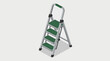 © Olivia - A sleek aluminum step ladder designed for practical use in homes, combining functionality and modern aesthetics to offer a stylish tool for achieving greater heights safely and conveniently.