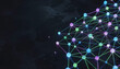 © Rashed - A network of glowing nodes is depicted against a dark, textured background