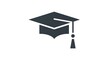 © knslino - Modern flat design icon depicting a traditional graduation cap with its tassel, a universal symbol for academic success, educational milestones, and the completion of studies