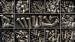 © Svitlana - Organized screws and bolts in plastic box