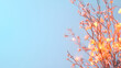 © Dolonchapa - Vibrant red autumn tree silhouette against clear blue sky