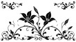 © ZeinLens - Floral Ornamental Lilies and Scrollwork Design on Transparent Background for Elegant Decor