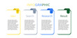 © Oakkps - 4 Steps Business Process Infographic Template with Idea, Search, Research, and Result Icons in Flat Design Style