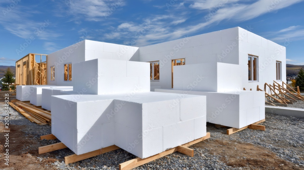 Building residential home using ICF insulated concrete forms at ...